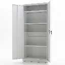 SolidSteel kast model hoog wit deuren open schuin.webp