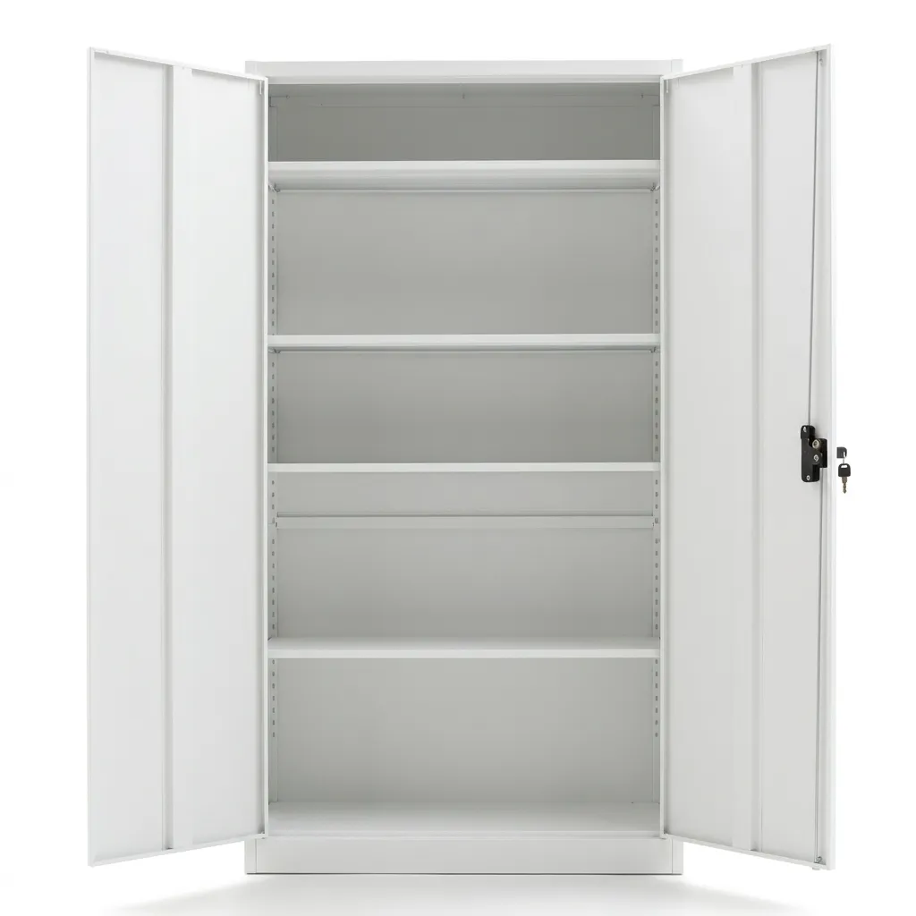 SolidSteel draaideurkast model hoog open deuren wit.webp