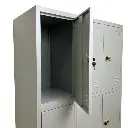 Flatpack 9 deurs locker vakje RAL 7035.webp