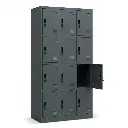 Locker 12 deurs flatpack zijkant 1 deur open.webp