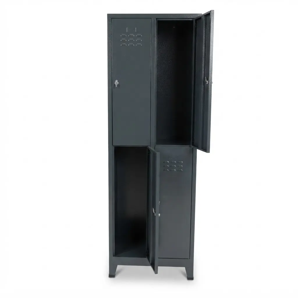 Locker Loxmet 4 deurs standaard voorzijde open deuren.webp
