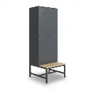 Loxmet 2 deurs locker Zijkant dichte deuren.webp