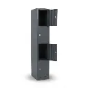Loxmet Locker 4 deurs voorzijde open schuin.webp