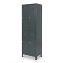 Locker vierdeurs 66x37x198cm Antracietgrijs