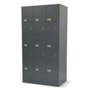 LockNLoad 9-Deurs Lockerkast 90x40x185cm Antracietgrijs