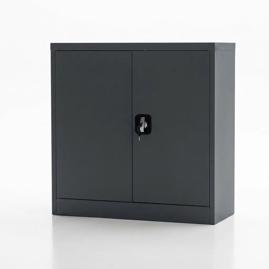 SolidSteel Metalen Draaideurkast 90x40x90cm Antracietgrijs