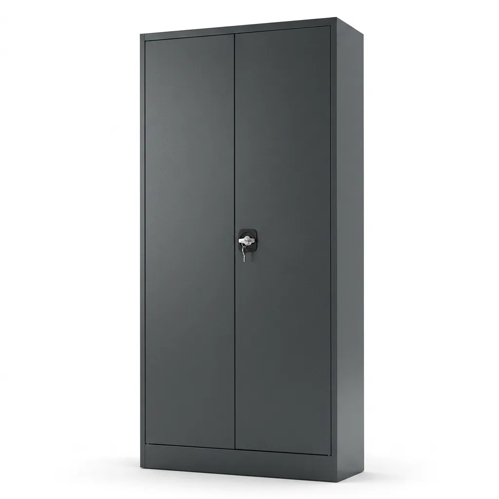 SolidSteel Metalen Draaideurkast 92x42x195cm Antracietgrijs