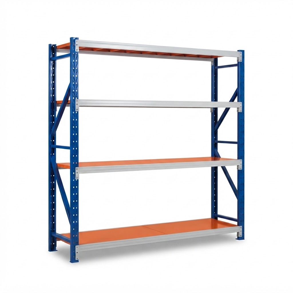 Heavy Duty Magazijnstelling / Breedvakstelling (300kg per laag) 200x40x200cm (LxBxH)