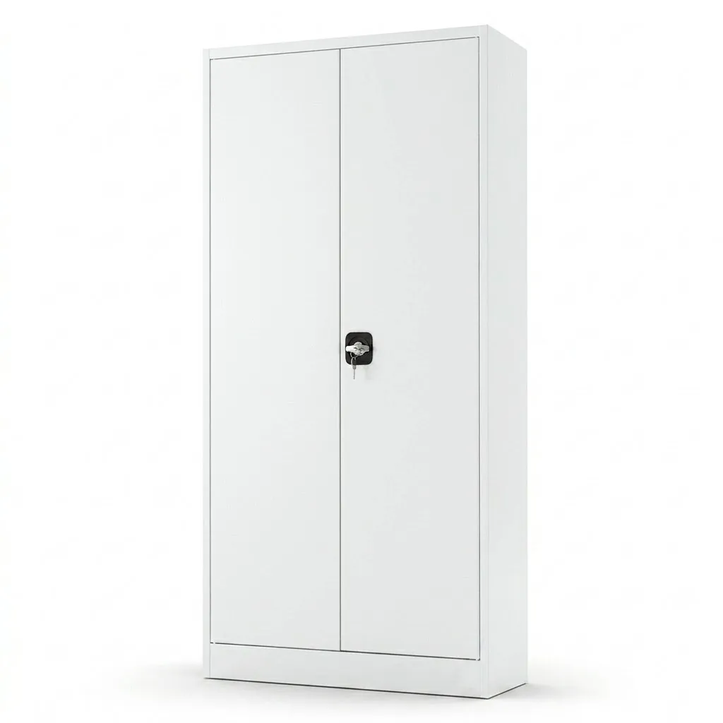 SolidSteel metalen draaideurkast 92x42x195cm wit