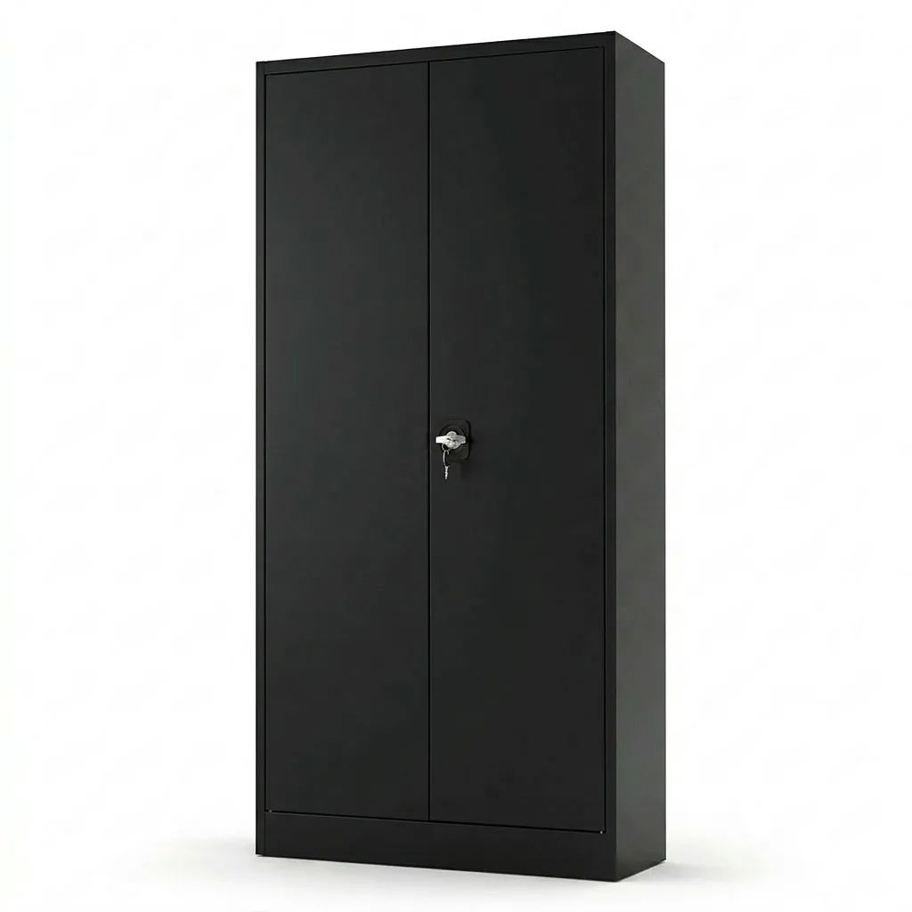 SolidSteel metalen draaideurkast 92x42x195cm zwart